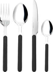 Besteck-Set Delice 16-Teilig Schwarz Kitchen Naty Shop