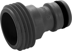 Adaptor pentru dispozitive Gardena: Conexiune la sistemul original Gardena pentru dispozitive de irigare cu filet interior, potrivit pentru filet de 26,5 mm (G 3/4"), ambalat (2921-20), Negru
