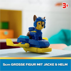PAW PATROL Chase Action Pup Mini-Rettungsflugzeug-Spielset mit klappbaren Flügeln, Spielzeug für Kinder ab 3 Jahren, Actionfiguren, Naty Shop