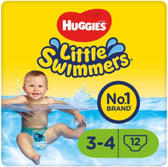 Huggies Little Swimmers Schwimmwindeln, Größe 3–4, 12er-Pack, 7–15 kg