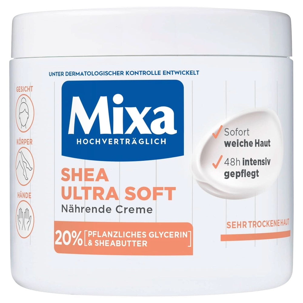 Mixa Shea Nourishing Cream, pentru față, corp și mâini, 400 ml Cosmetice si Infrumusetare Naty Shop