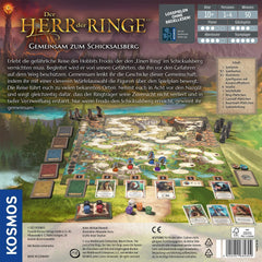 KOSMOS 682804 Der Herr der Ringe – Together to the Dome Mountain, kooperatives Familienspiel, 1–4 Spieler ab 10 Jahren, Abenteuerspiel, süchtig machendes Brettspiel