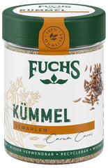 Fuchs Gewürze - Kümmel gemahlen - klassisches Gewürze für daftige Gerichte wie Chili con Carne - natürliche Zutaten - 55 g in wiederverwendbarer, recyclebarer Dose
