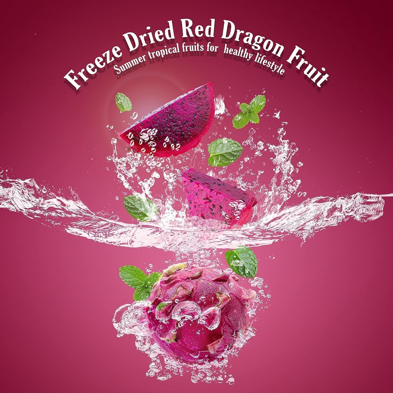 Fructe dragon liofilizate 50g - Fructe dragon liofilizate - Fructe uscate liofilizate - Fructe dragon uscate în felii pentru coacere, decorare, gustări, muesli, deserturi Produse deshidratate Magazinul meu