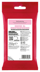 Ghips Fondant pentru tort Regalice Pastă de zahăr gata de rulat 250g PINK Pasta de zahar Naty Shop