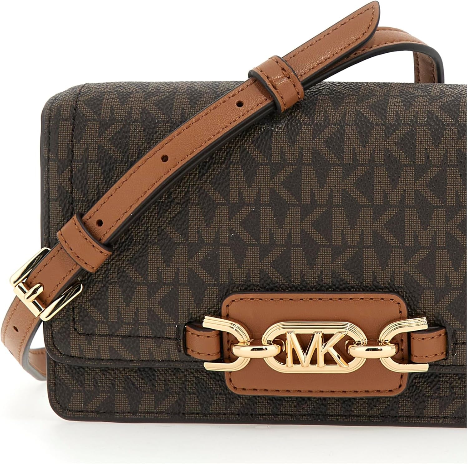 MICHAEL KORS Women Geantă Heather PHN CHN XBODY, maro închis Genti Femei Naty Shop