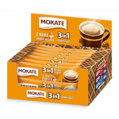 MOKATE 3in1 Brown Sugar Cafea Instant Plic 24x17g Cafea Naty Shop