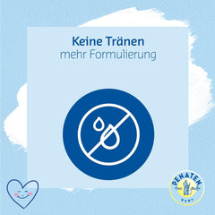 Șampon PENATEN (400 ml), șampon deosebit de delicat pentru bebeluși, pentru păr moale și ușor de pieptănat, la fel de blând ca apa pură pentru ochi, în ambalaj reciclabil (pachet de 2) Copii - Baie si Skincare Naty Shop