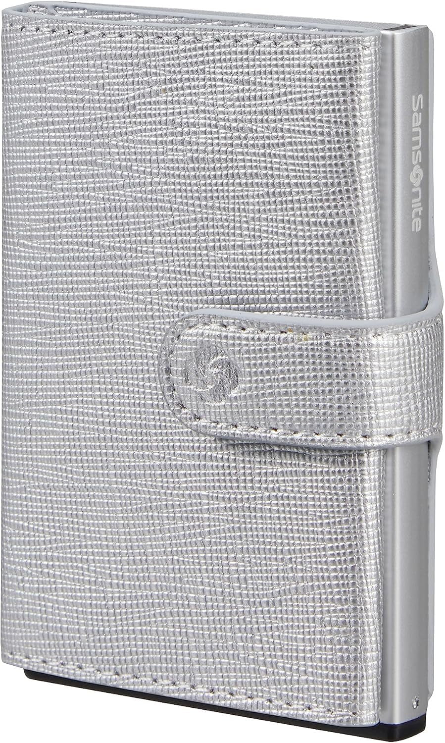 Samsonite Alu Fit SLG - Portofel, 10,2 cm, maro (maro închis) Portofel Barbati Naty Shop Argint (Argint)