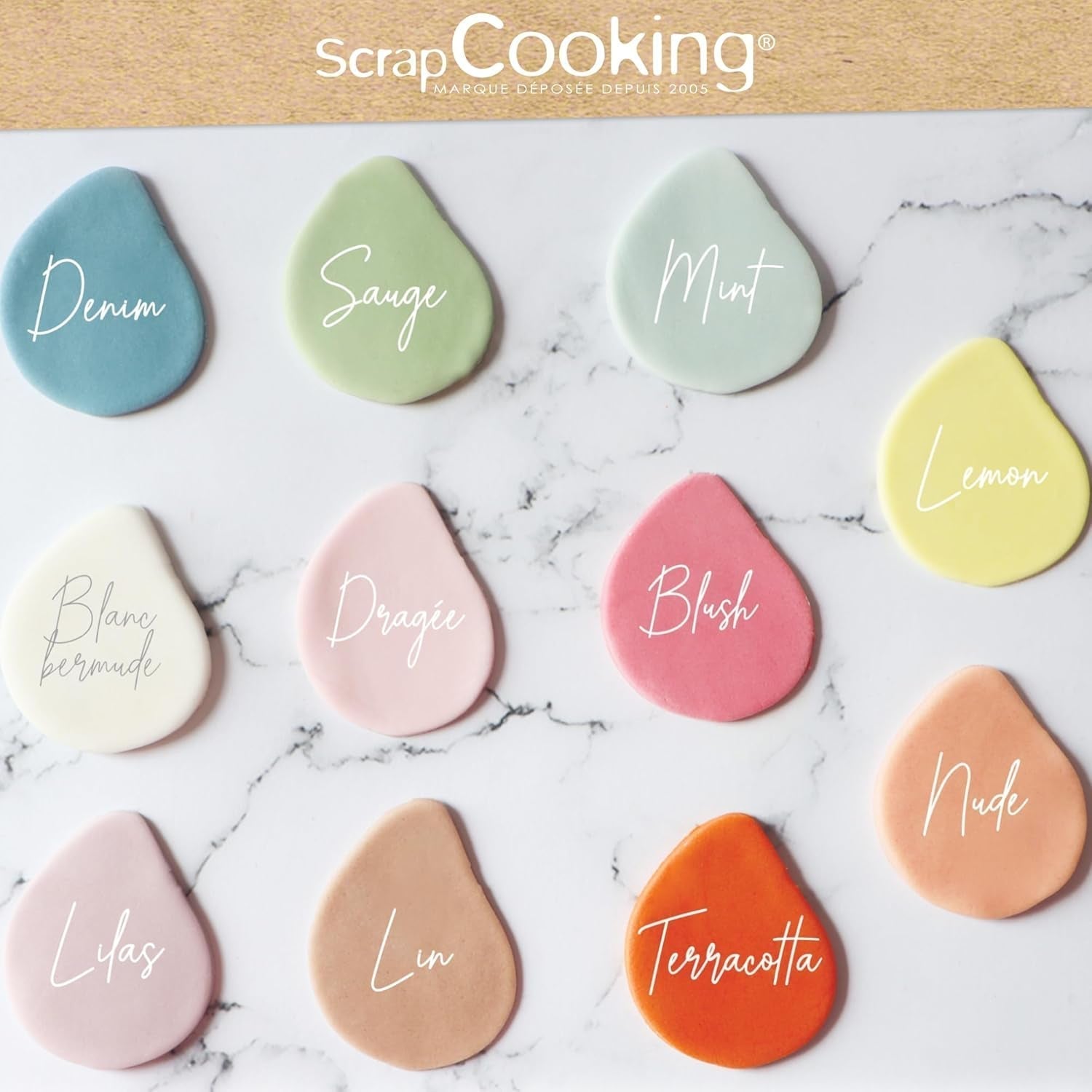 ScrapCooking - Pâte à Sucre Vert Sauge 250g - Colourant d'Origine Naturelle - Sans Gluten, Sans Huile de Palme - Pour Gâteaux, Pâtisseries Anniversaire - Vert Pastel - Fabriquée en France - 7621 Pasta de zahar Naty Shop