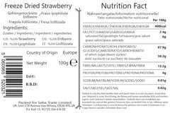 Seba Garden Premium căpșuni liofilizate, căpșuni mediteraneene delicioase, fără OMG și vegane (100 g) Produse deshidratate Magazinul meu