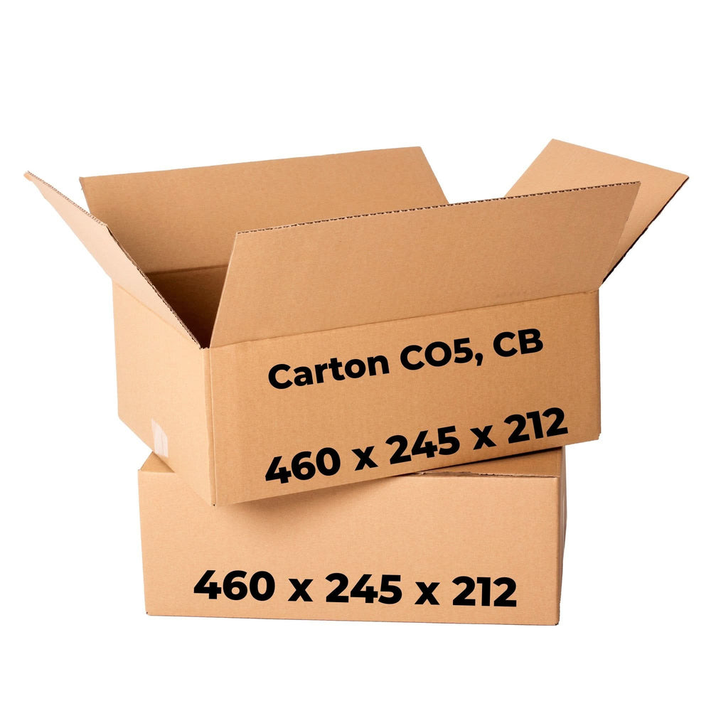 Set mit 20 Kartons CO5, CB, 460 x 245 x 212 Verpackungskartons Nati Shop