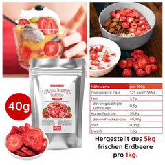 Set de degustare de fructe liofilizate 5x40g, căpșuni fructate liofilizate, zmeură, ananas, mango și amestec de căpșuni-banană, fără aditivi, fabricat în Germania Produse deshidratate Naty Shop