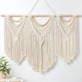 Tapiserie dremisland mare deco tesute bej Casa - Accesorii si Decoratiuni Naty Shop Mărgele din lemn