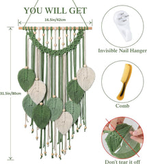 Tapiserie weldomcor tapiterie mic comert margele lemn frunze Casa - Accesorii si Decoratiuni Naty Shop