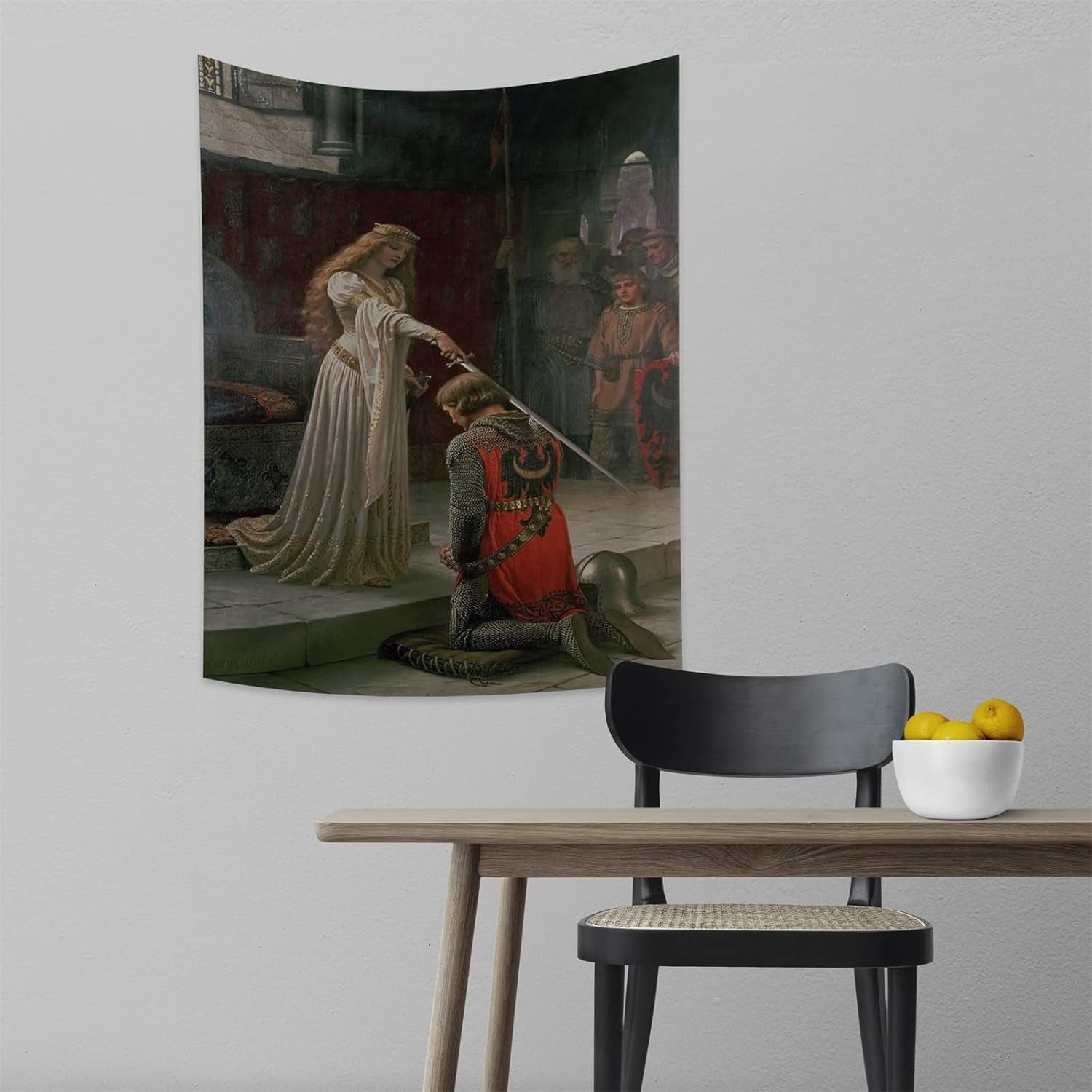 Tapiserie yongfoto cavaler pictura ulei medieval anglia Casa - Accesorii si Decoratiuni Naty Shop