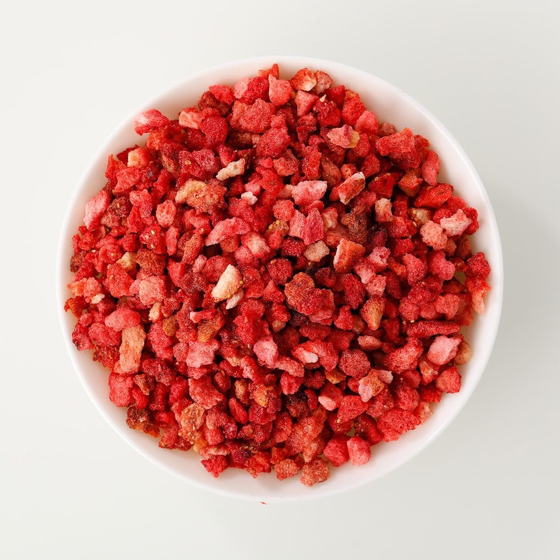 ULTHMOK căpșuni liofilizate 180 g - fără aditivi, căpșuni zdrobite din conserve practice Produse deshidratate Naty Shop