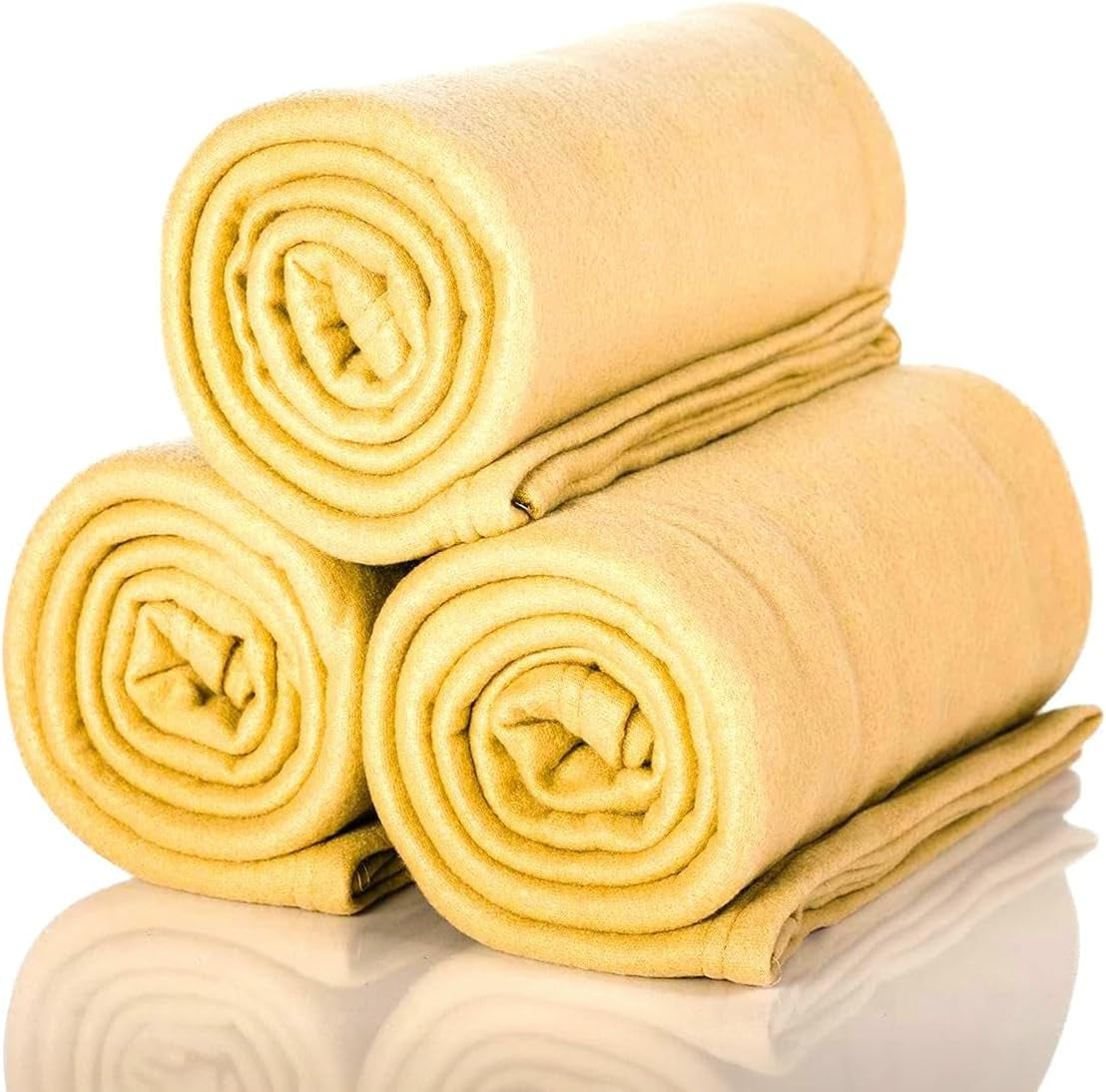 ALCLEAR 3 Stück Öko-Tex-Fleecedecken, Farbe: Anthrazit, große Größe 130 x 160 cm, über 200 g/m2, Sofadecke, Sofadecke, Decke, Wohnzimmerdecke, Picknickdecke, Sofaüberwurf, Decke, Betten und Decken. Besuchen Sie den ALCLEAR-Store Sand, 3 Stück 130 x 160 cm