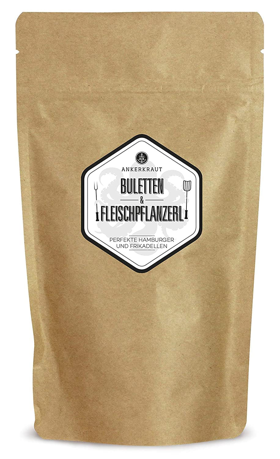Ankerkraut Bulettes & Fleischpflanzerl, Gewürzmischung für Buletten und Frikadellen, 250g im aromatisierten Beutel