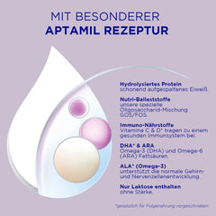 Aptamil HA 2 – Folgenahrung nach 6 Monaten, mit Omega 3 und 6, DHA, ARA und ALA, Laktosefrei, Palmölfrei, Babynahrung, Milchpulver, 1 x 800g (4er Pack)