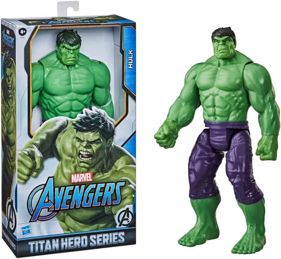 Hasbro E74755L2 Marvel Avengers Titan Hero Series Blast Gear Deluxe Hulk Actionfigur, 30 cm groß, von Marvel-Comics inspiriertes Spielzeug für Kinder ab 4 Jahren, Actionfiguren, Naty Shop