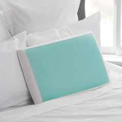 Sealy SE '19 Essentials SM Aqua Bubble Gel Sheet, 1 pernă MC (US), alb, 61 X 40 X 14 cm Perne standard Naty Shop Titlu implicit