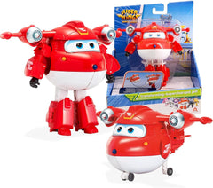 Auldey EU740283 Super Wings Transformer Figur JETT Supercharge 12 cm, farbige Actionfiguren Naty Shop Jett S4