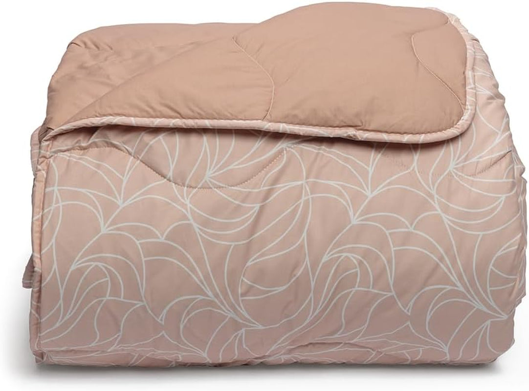 Foppapedretti noptieră & plapumă naturală pentru pat dublu 2P; frunze de nisip, capac 100% bumbac, Made in Italy Plapumi si pilote Naty Shop Pescuit pe val 160 X 190 Cm