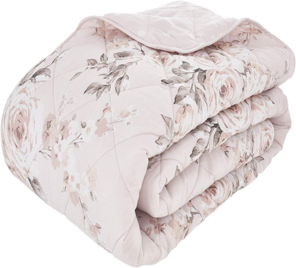 Catherine Lansfield Canterbury Tagesdecke, pflegeleicht, Blush, Tagesdecke – 220 x 230 cm. Betten und Tagesdecken Catherine Lansfield Rot