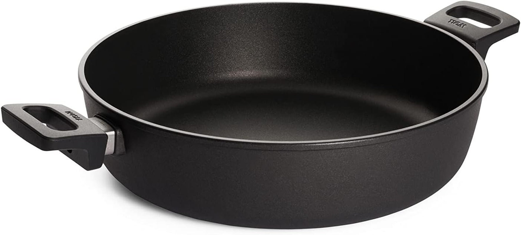 Woll Nowo Titanium Kasserolle – Induktiv –, Ø 32 cm, 8 cm hoch, 5,5 Liter, mit 2 Seitengriffen – geeignet für alle Herdarten Formen und Tabletts zum Backen Naty Shop 32 cm, 8 cm hoch, 5,5 Liter