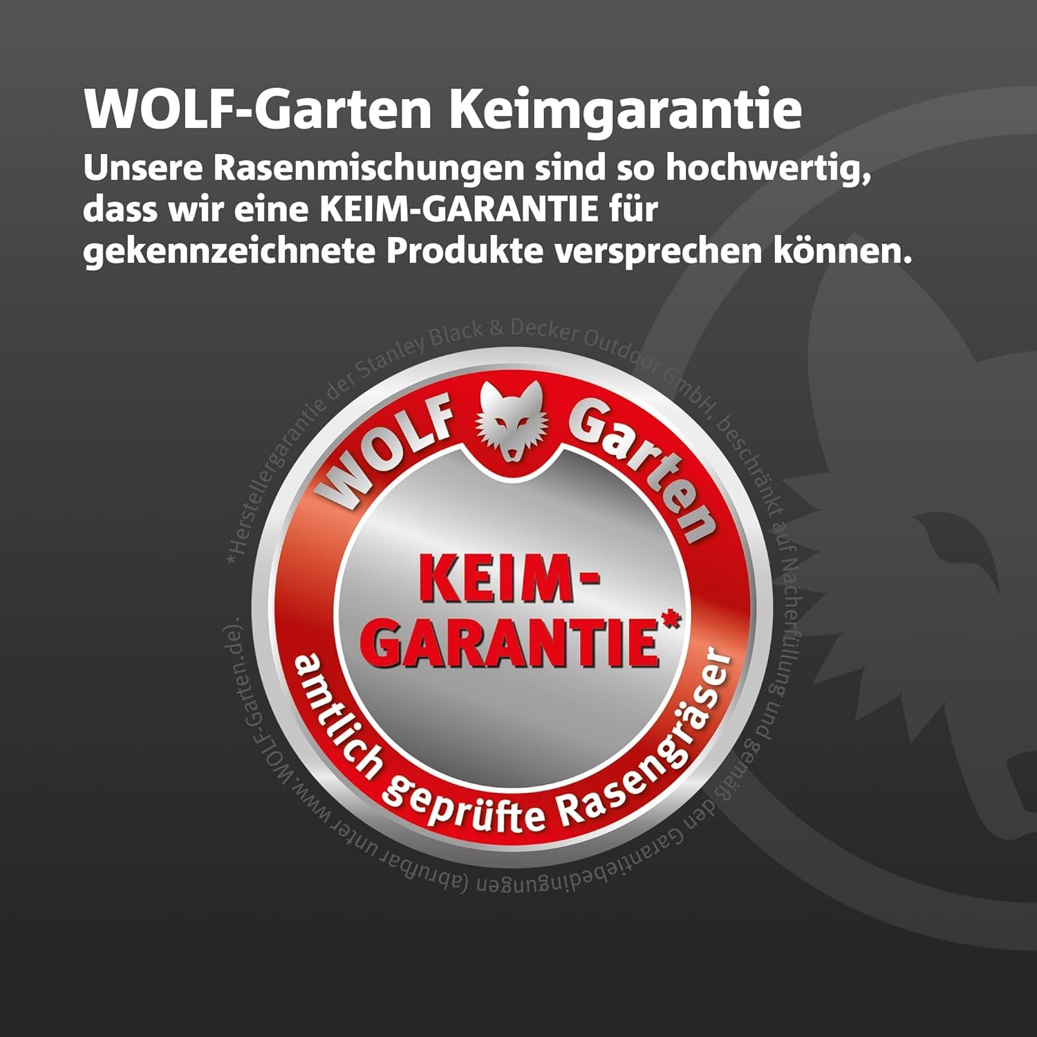 Wolf-Garten Turbo-Nachsaat „SCHATTEN“ Zur Rasensanierung LR-S 50 (Für 50 M², Hohe Dichte Mit Ca. 100.000 Trieben/M², Speziell Auf Schattige Lagen, Mit Wolf-Garten Keimgarantie, Im 1Kg Karton) 3826636
