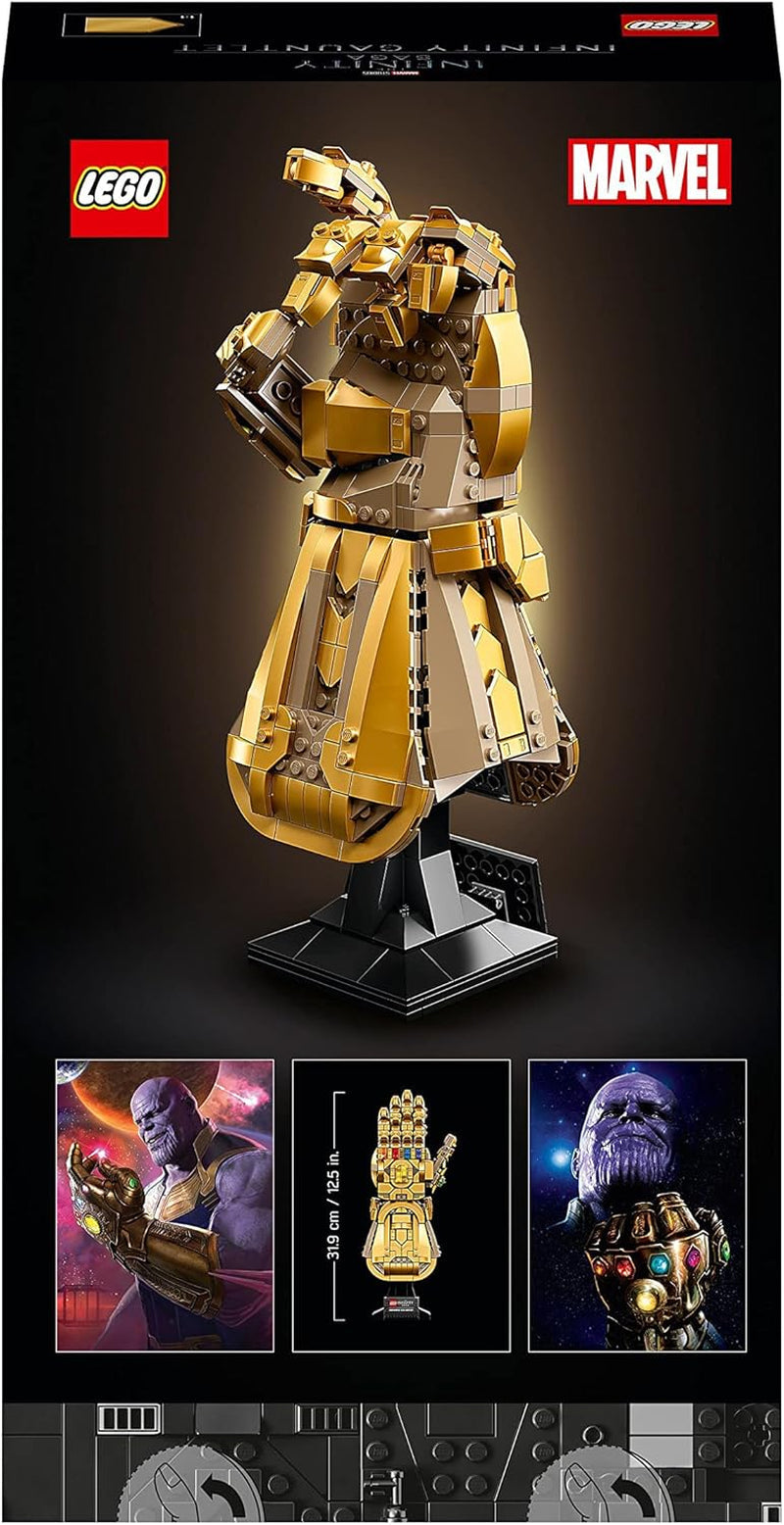 LEGO 76191 Marvel Super Heroes Infinity Glove Avengers Thanos Glove Modellbauset für Erwachsene Fanartikel Geschenk für Männer Frauen Sie Ihn Bausets Besuchen Sie den LEGO-Store