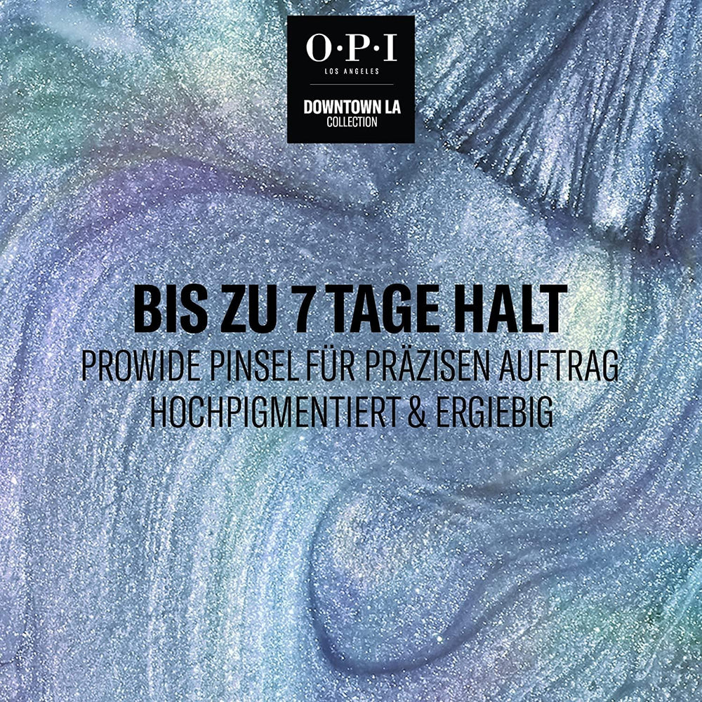 OPI-Nagellack in Blau- und Grüntönen – Schnell trocknender, splitterfester und langlebiger Nagellack – hält bis zu 7 Tage – mit extra breitem ProWide-Pinsel