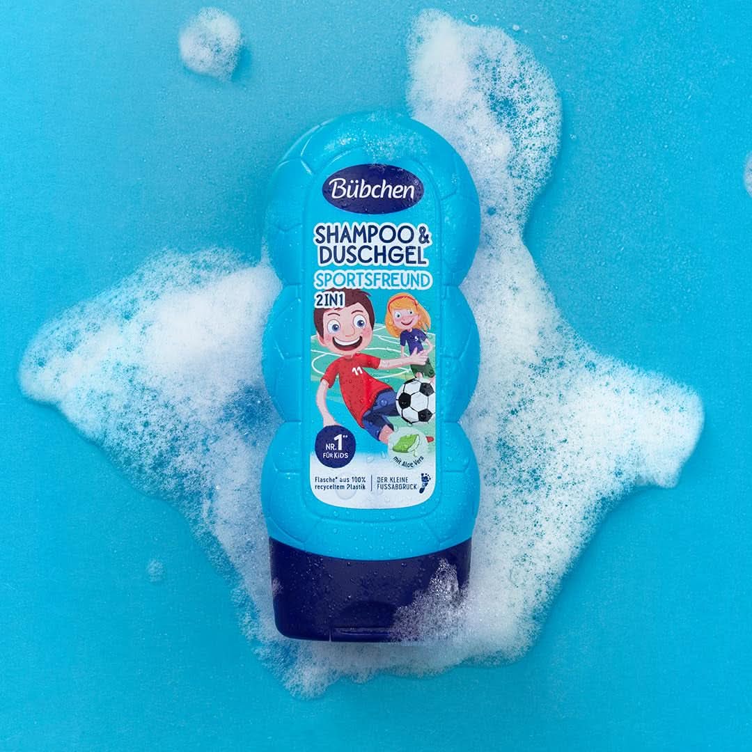 Bübchen Sportsfriend 2In1, Shampoo und Duschgel, 230 ml Dusche und Bad Naty Shop