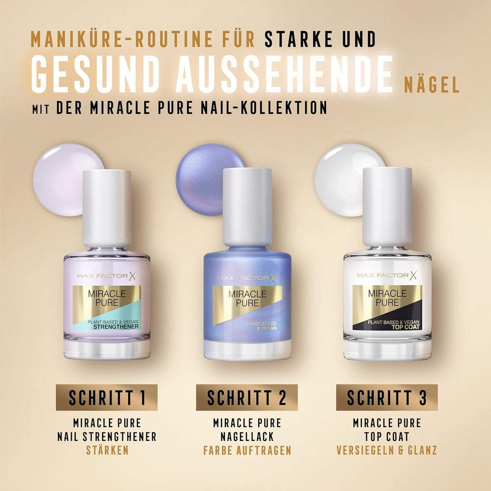 Max Factor Miracle Pure Nail, ultraglänzender, intensiv gefärbter Nagellack mit dem Glanz heilender Kristalle und pflegenden Inhaltsstoffen, Farbe 430 Bold Jasper