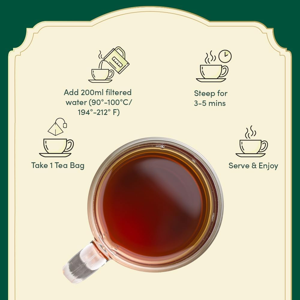 VAHDAM, set de degustare cu sortimente de ceai (20 de arome, 40 bucăți) Ceai negru, ceai verde, ceai din plante, ceaiuri chai și multe altele | Pliculețe de ceai piramidale cu frunze lungi | Cadouri pentru femei și bărbați