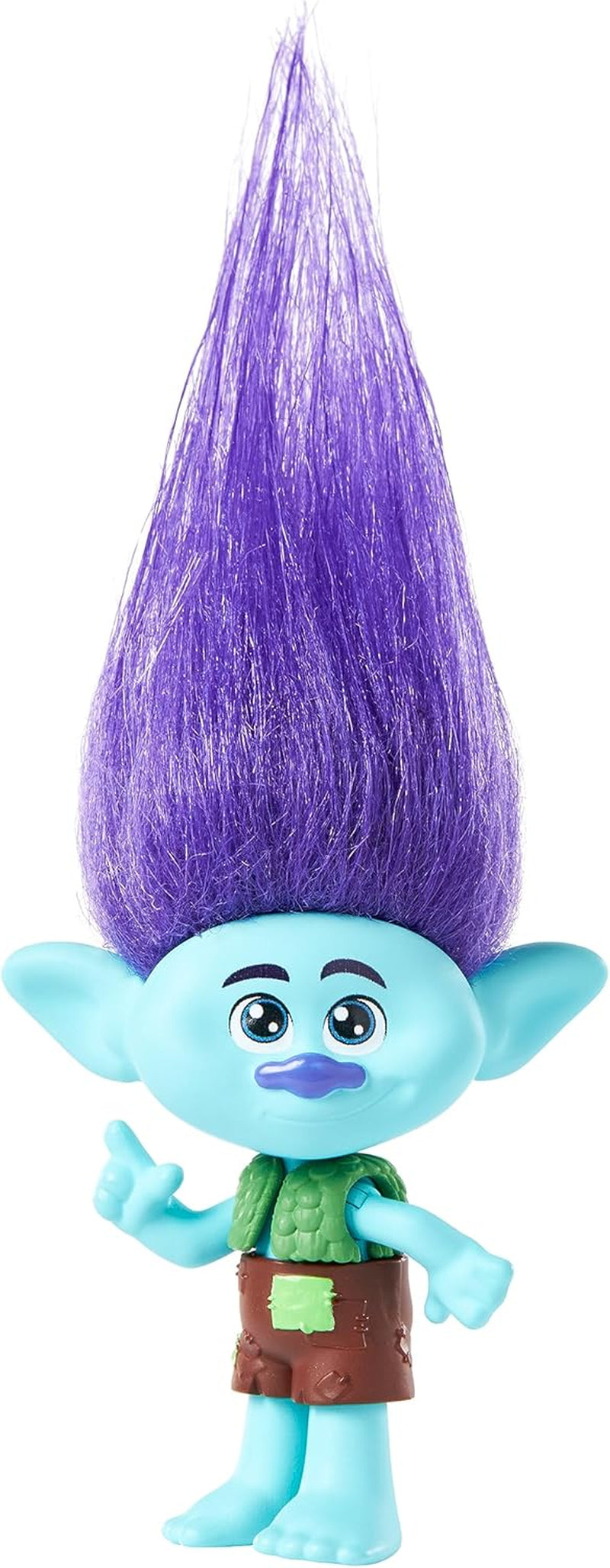 Mattel DREAMWORKS TROLLS Together Strong - păpuși Queen Poppy, Viva, Branch, Guy Diamond cu Tiny Diamond cu păr de pluș și 5 articulații, pentru copii de la 3 ani, HNF07 Papusi Naty Shop Filială