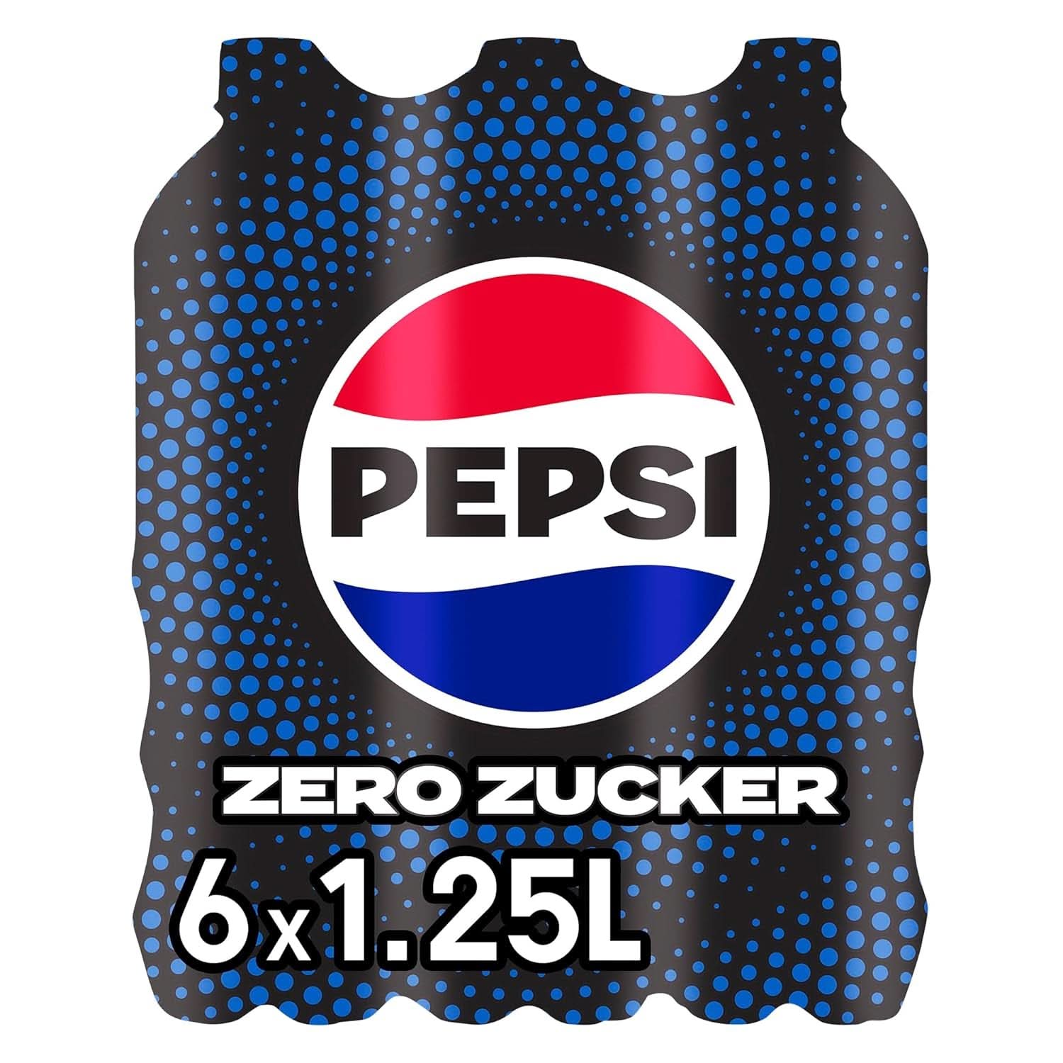 Pepsi Zero Sugar, Erfrischungsgetränk ohne Zucker, koffeinhaltige Cola, Set 6 x 1,25 Liter Alkoholfreie Getränke Naty Shop