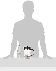 Cafetieră Bodum 1582-01 bistroNOUVEAU (sistem French Press, potrivită pentru mașina de spălat vase), 1,5 litri, neagră