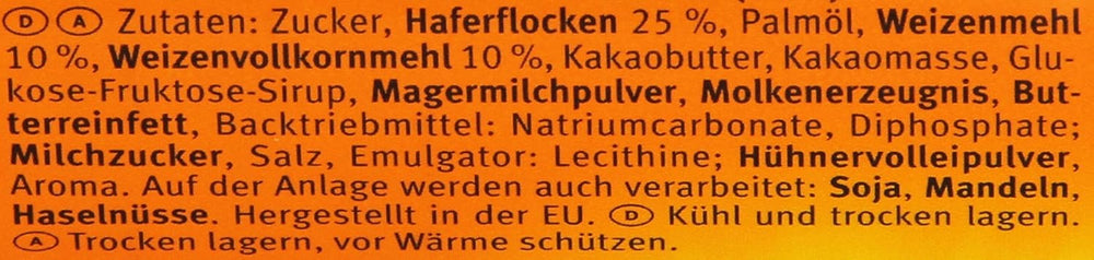 Brandt Hobbits Chocolate, pachet de 265 g - Biscuiți crocanți din cereale integrale cu fulgi de ovăz și ciocolată - Aluat crocant pentru întreaga familie - într-o ruladă practică de biscuiți