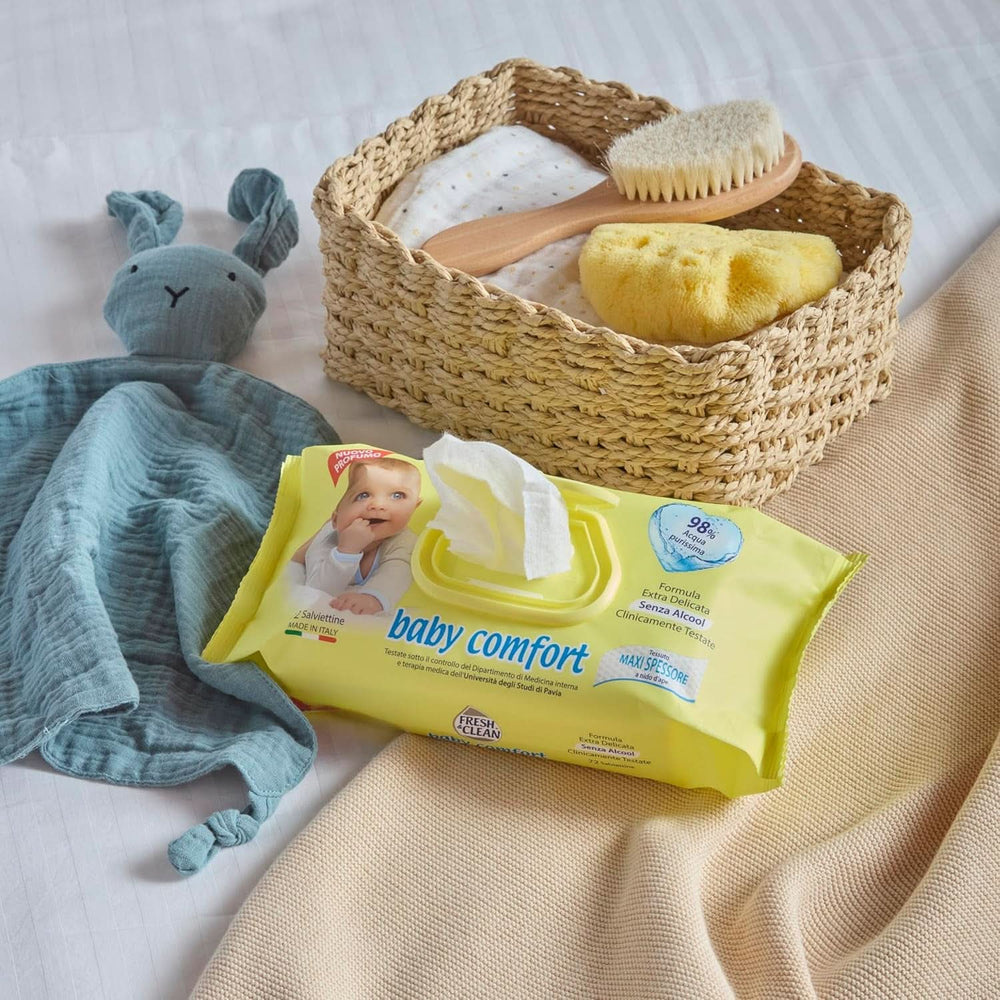 Milleusi Classic Fresh & Clean, Feuchttücher, 72 Stück Baby-Feuchttücher Naty Shop