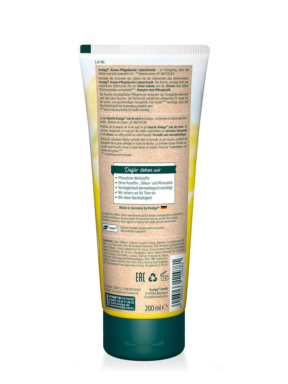 Kneipp Aroma, feuchtigkeitsspendendes Duschgel, 200 ml Dusche und Bad Naty Shop