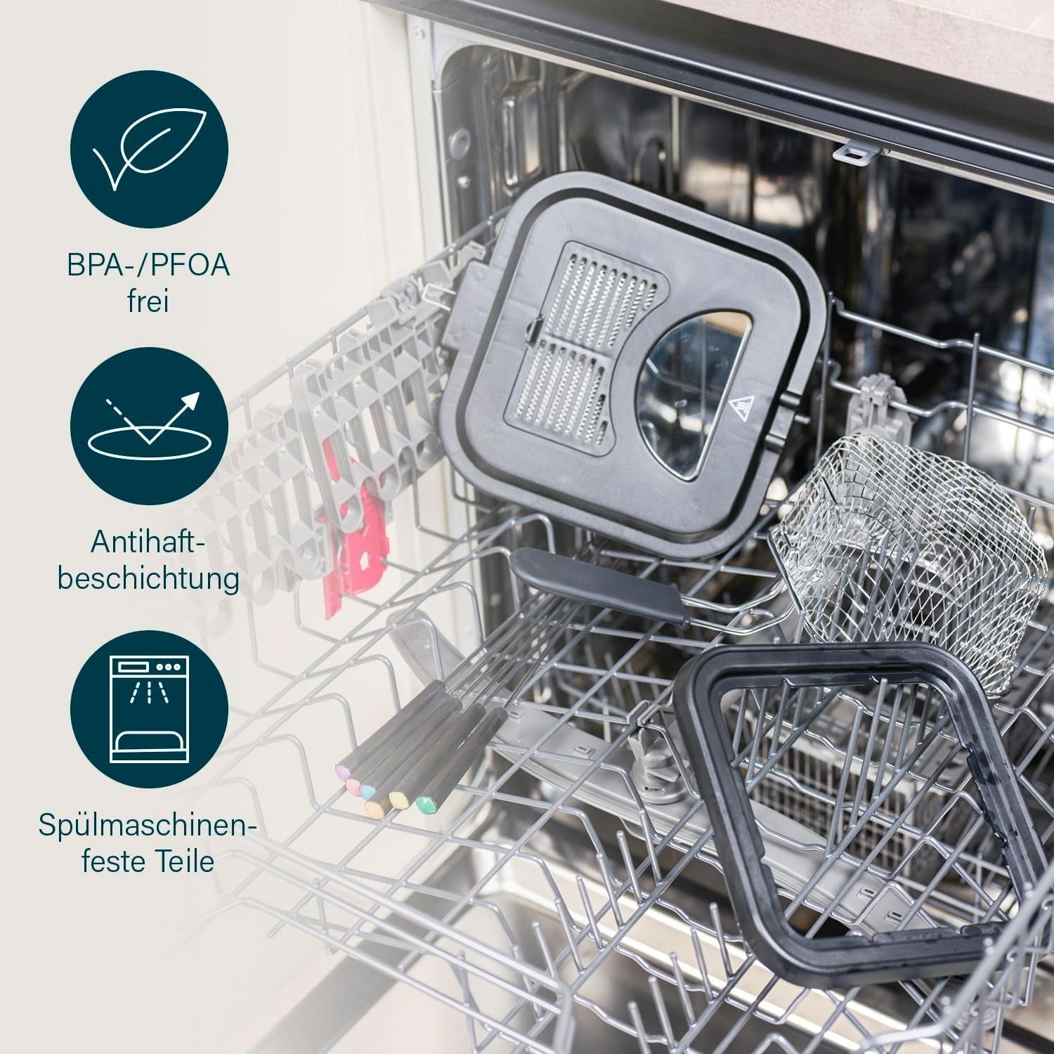 Princess 182611 Mini-Fondue-Fritteuse – schnelles Aufheizen – Geruchsfilter – 1,2 Liter Fassungsvermögen, Silber Haushaltsgeräte Naty Shop