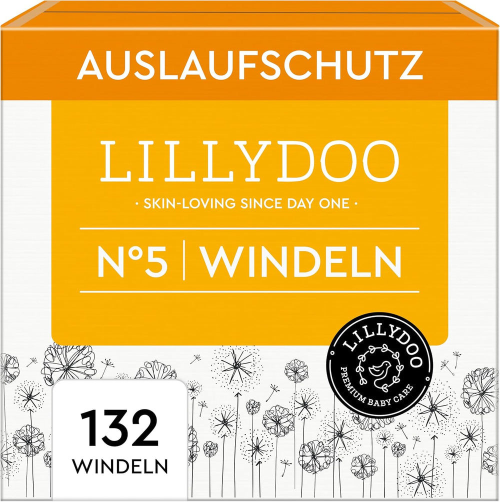 LILLYDOO Babywindeln hautfreundlich – Größe 3 (6–10 kg), 29 Stück, zuverlässiger Auslaufschutz, weich, parfümfrei und ohne Lotion für empfindliche Haut, dermatologisch getestet