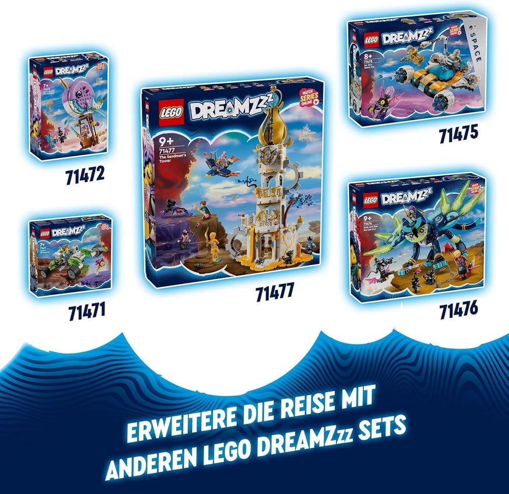 LEGO Dreamzzz 2-in-1-Spielzeugauto oder Space-Shuttle-Set „Mr. Oz‘ Weltraum-Buggy“ enthält Mr. Oz, Albert und Jayden als Minifiguren, Weltraumgeschenk für Kinder ab 8 Jahren, 71475 Bausets Besuchen Sie den LEGO-Store