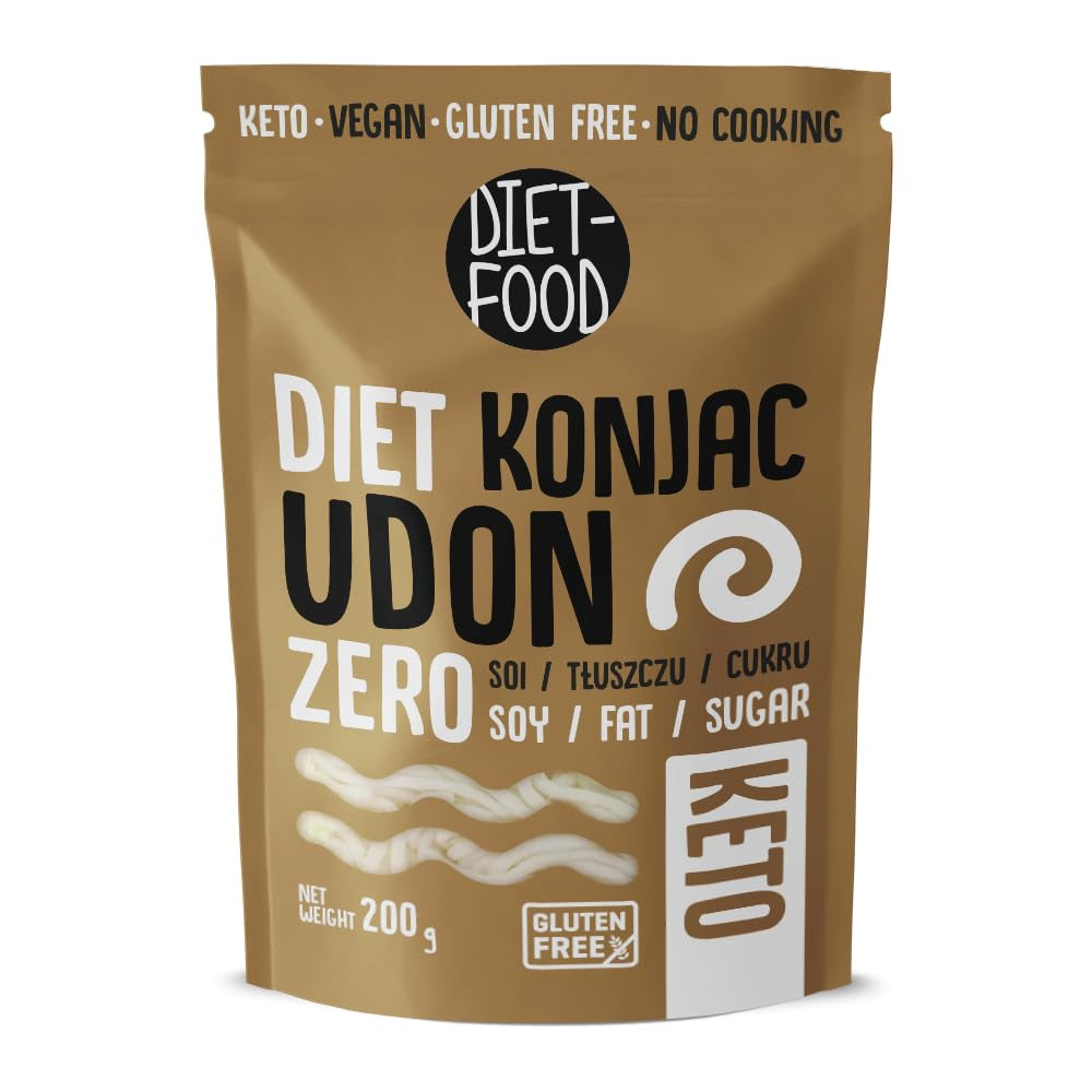 DIET-FOOD Instant-Shirataki-Konjac-Reis, kohlenhydratarm, kalorienarm, vegan, fettfrei, sojafrei, glutenfrei, Keto-freundlich, schlankmachende Reisnudeln, 200 Gramm