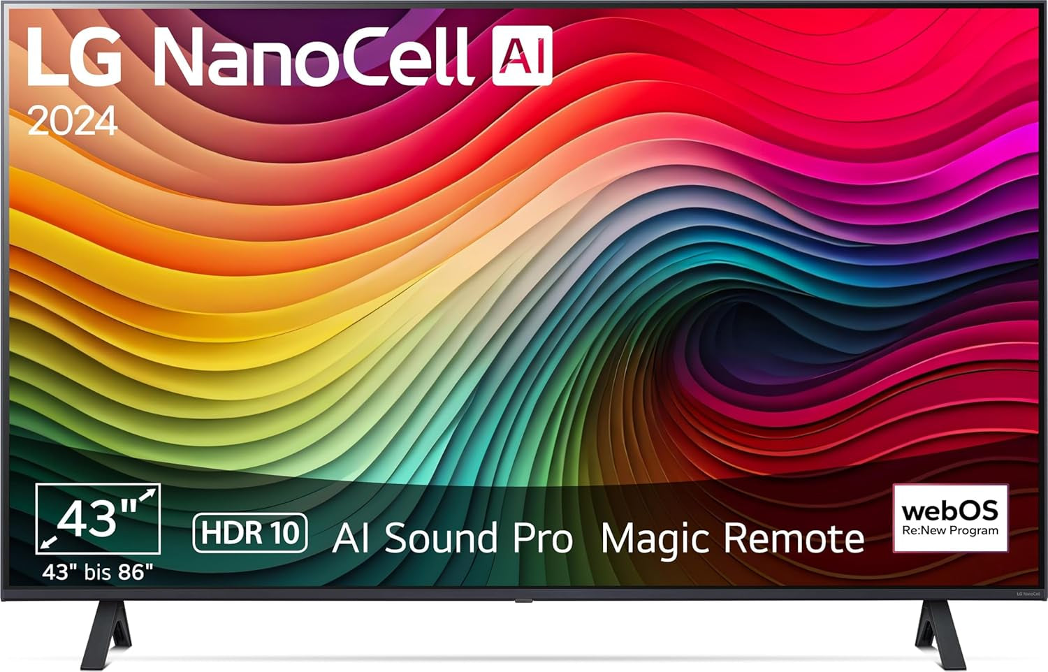 Televizor LG 50NANO80A6B, 50 inch (127 cm), 4K NanoCell AI TV (procesor α7 Gen8 4K AI, webOS 25, 60Hz) [Anul modelului 2025]