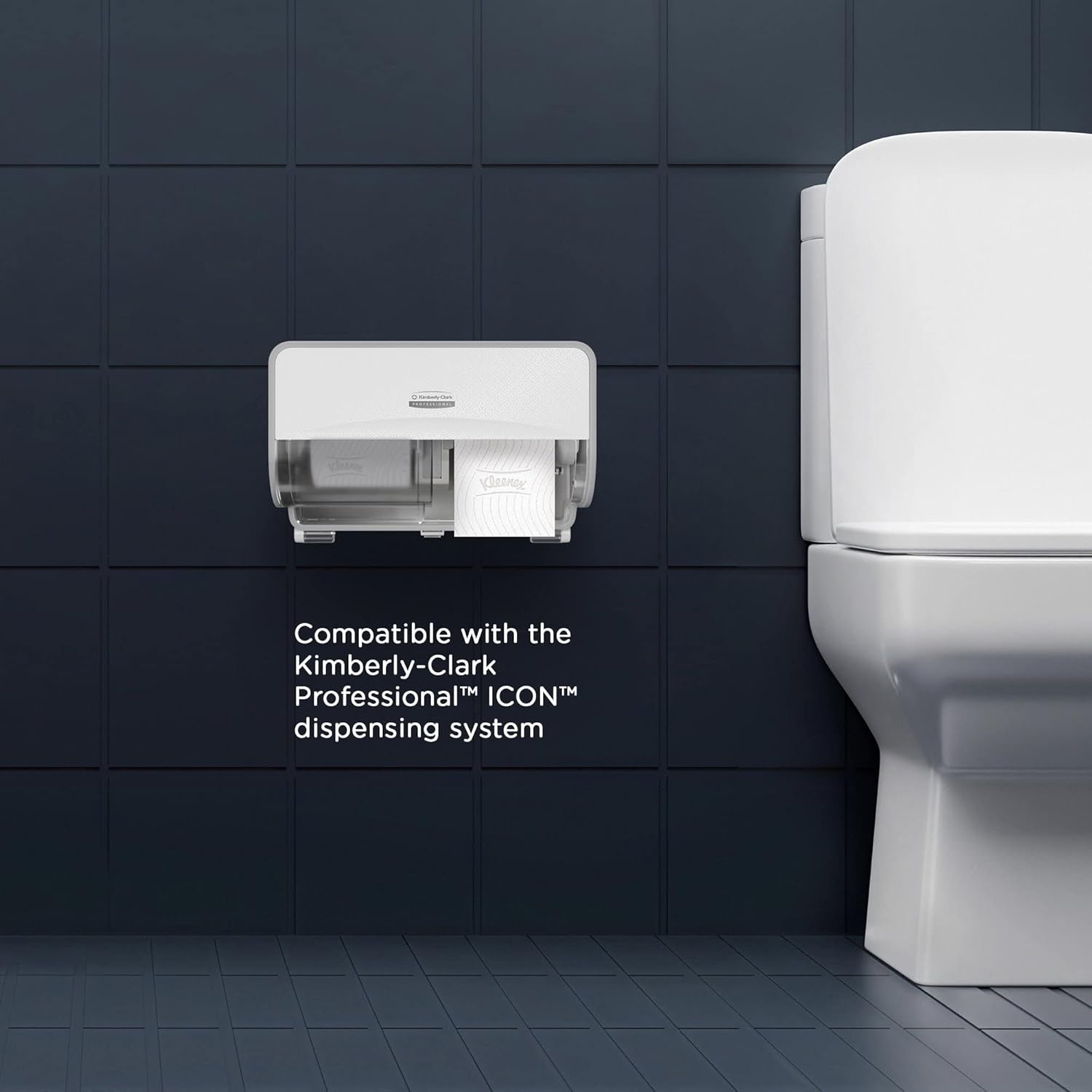 Hârtie igienică Kleenex standard roll 8441 - hârtie igienică cu 2 straturi - 6 pachete a câte 6 role X 600 foi fiecare, alb (36 role/21.600 foi în total)