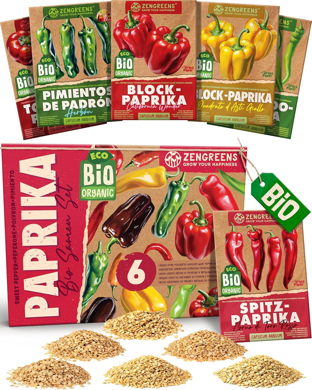 Bio-Tomatensamen im 10er-Set – 10 Tomatensamen für den einfachen Anbau im Garten, Balkon oder Hochbeet – Pflanzensamen – Setzlinge