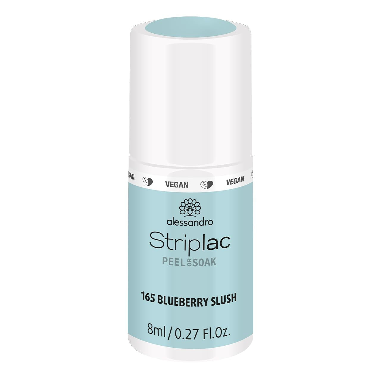 UV-Nagellack alessandro Striplac Lavender Lemonade – Zart und langanhaltend – Einfache Entfernung dank der Entfernungstechnologie – Vegan und tierversuchsfrei – 8 ml